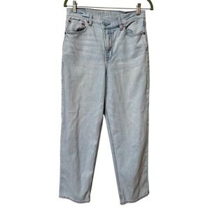 American Eagle Strigid Highest Rise Baggy Jeans Womens 8 X Short Crossover